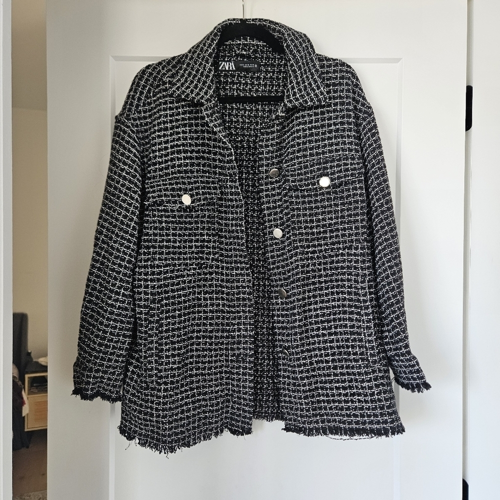 Zara Black and White Women's Jacket